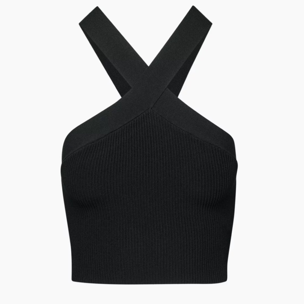 Babaton Sculpt Knit Criss Cross Cropped Tank